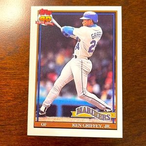 Topps 1991 Ken Griffey, Jr Baseball Card